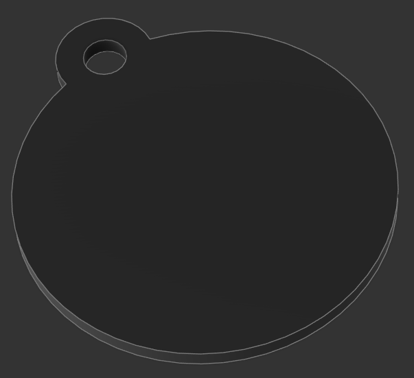 Kör alapú egyedi kulcstartó